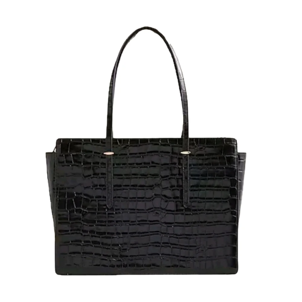 J.Crew Edie Structured Leather Laptop Bag + Dustbag